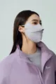 Maschera viso estiva di protezione solare in seta di ghiaccio anti UV traspirante per donna - Viola
