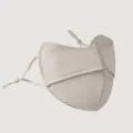 Beige Sonnenschutz Gesichtsmaske Eisseide atmungsaktiv Anti-UV Facekini mit Schleife. - Beige Schleife