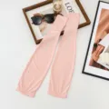 Manches de protection solaire en soie glacée d'été pour sport en rose, cyclisme et conduite. - 53+13 cm / Rose