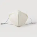 Thick warm windproof face mask for winter outdoor anti-dust fashion breathable design detail view. - Cream