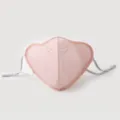 Fashionable pink fleece windproof face mask for women winter warm dustproof outdoor cycling - Pink