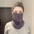 Masque facial et cache-cou coupe-vent épaissi pour femmes, idéal pour l'hiver. - Taille unique / WHHT542SU lettres - Gris clair