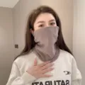 Winter cycling fleece neck gaiter warm windproof face mask for outdoor sports daily wear. - One Size / WHHT268 Light Brown