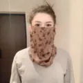 Masque de visage antivent epaissi a oreillettes pour femme automne hiver cache-cou chaud. - Taille unique / WHHT542 Rose - Café