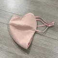 Pink 3D Fabric Face Mask Winter Warm Thickened Windproof Adjustable Ear Loop Fashion - Pink (Standard Version)
