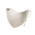 Breathable ice silk sunscreen mask for outdoor UV protection in beige color finish - One Size / White