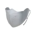 Breathable white ice silk sun protection face mask with eye corner coverage for UV protection - One Size / Light Gray