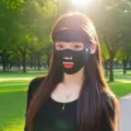 Masque de protection solaire en soie glacée respirante noir pour activités de plein air - Style Visage Complet (WHSP144) / Noir