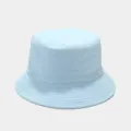 Light blue bucket hat, Japanese style large brim solid color sun protection casual hat. - Sky Blue