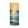 Bandana tubolare in seta di ghiaccio maschera solare senza cuciture outdoor pesca ciclismo foulard - Stile Dipinto a Olio Paesaggio Marino Astratto (WHHT562-9)