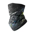 Masque facial et tour de cou sans coutures en soie glacée pour le sport en plein air. - Taille unique / WHHT561-05 Ligne Molécule Cyber