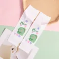 Cute kids sun protection ice sleeves with cute cartoon dinosaur print, breathable arm covers. - Green Dinosaur Style (WHSP070-A)