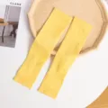 Helle gelbe kühlende Eisseide-Sonnenschutz-Armstulpen für den Außenbereich für Kinder - Einheitsgröße / Yellow (WHSP047-E)
