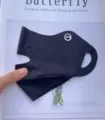Breathable black ice silk sun protection face mask featuring a 3D seamless outdoor design - Half Face Style (WHSP143) / Black