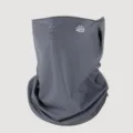 Masque facial de protection solaire gris foncé avec boucles d'oreilles et trous respirants. - Gris