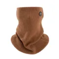 Calentador de cuello de punto acanalado marrón de invierno grueso para exteriores - Calentador de cuello / Marrón