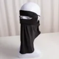 Black UV protection full face sun mask ice silk neck shield for outdoor cycling women - Full Face Classic Black