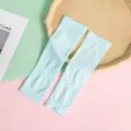 Light blue ice silk sun protection arm sleeves, breathable cool summer cooling cuffs. - With Thumb Hole / Kids Blue