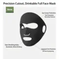 Masque de protection solaire intégral noir avec protection yeux et menton - Visage Complet / Noir
