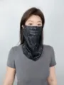 Ice silk outdoor sun protection face mask breathable cycling neck gaiter for summer unisex - WHSP360-F Tie-Dye Constellation - Black
