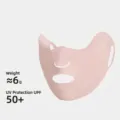 Masque de protection solaire rose léger pour femmes avec tissu respirant UPF 50+ sport - Half Face / Rose