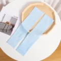 Manchettes de protection solaire en soie glacée bleu ciel pour le sport et anti-UV - Taille unique / Bleu