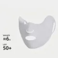 Masque solaire ultra-léger 6g avec protection UV UPF 50+ pour activités sportives - Half Face / Gris clair