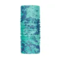 Scaldacollo tubolare in seta di ghiaccio maschera solare ciclismo bandana traspirante - Stile Schizzo Menta Verde Blu Scuro (WHHT562-21)