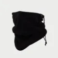 Guêtre de cou en polaire noire hiver chaud masque facial coupe-vent ski cyclisme - Cache-cou / Noir