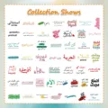 Collection of motivational Arabic and English graffiti stickers for scrapbooking decor - Inspirational Arabic Style (FE341) / 50 Sheets