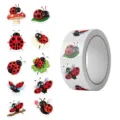 Cartoon ladybug reward stickers roll for kids scrapbooking and DIY decorations - 10 Styles of Ladybugs