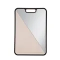 Double-sided titanium and wheat straw fiber cutting board with anti-slip edges - Pure Titanium + Wheat Fiber (38.5x26.5x1.4cm)