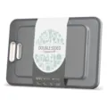 Professional double-sided titanium and wheat fiber cutting board set of 2 in dark grey - 2 Pieces Set (Medium Small)