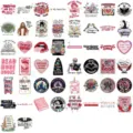 Collection of bookish themed stickers with various English slogans and star holo film - Reading Stickers Style 1 / 50 Sheets