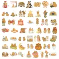 Set of 50 cute cartoon capybara PET transparent stickers for DIY crafts and journaling - Cute Capybara / 50 Pcs