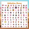 Lot de 100 autocollants PVC Girl Power et Femmes du bâtiment pour casques et skateboards. - 100 Pièces/Paquet / Multicolore (Motifs non répétitifs)