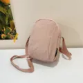 Bolso bandolera de nailon rosa impermeable para mujer, bolso de hombro ligero y casual - Rosa
