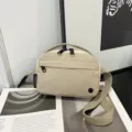 Bolso bandolera riñonera minimalista de tela Oxford beige impermeable para el móvil - Caqui