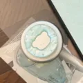 Support de téléphone magnétique miroir ours en nacre mignon pour iPhone. - Support Magnétique Ours en Nacre Bleu Uniquement / Pièce Unique / Bleu