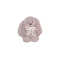 Simpatico supporto per telefono a forma di coniglio in peluche viola con fiocco bianco - Supporto Coniglio Carino