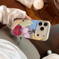Summer dopamine graffiti phone case with vibrant fruit patterns for various iPhone models - Magnetic Case / Colorful Fruit Platter / iPhone 17 Pro Max