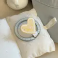 Support de téléphone magnétique en forme de cœur avec tranche de citron et étoiles. - Style avec Support Citron Cœur / Jaune mangue / Support Unique