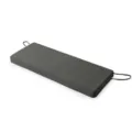 Funda de cojín gris oscuro impermeable larga para banco de jardín o mobiliario. - Gris oscuro