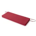 Cojín de banco bordeaux impermeable para exteriores con correas de sujeción laterales - 107*46*8cm Solo Funda / Burdeos