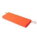 Funda de cojín naranja brillante e impermeable para banco de jardín con cintas de sujeción - 107*46*8cm Solo Funda / Naranja