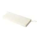 Funda de cojín impermeable crema para banco de jardín con lazos de fijación seguros - Blanco Leche