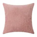 Rosafarbener Kissenbezug aus Chenille mit strukturierter Fischgräten-Optik für das Sofa - 45x45cm (Ohne Füllung) / Kastanienbraun