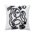 Nordic style embroidered pillowcase with minimalist black abstract face design - 45*45cm Without Core / Abstract Face (Picasso Style)