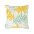 Fresh tropical palm leaf print outdoor waterproof cushion cover in yellow and green - 30x50cm (Cover Only) / Yellow Green Areca Leaf