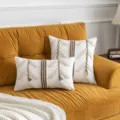 Boho tufted pillow covers with tassels on a yellow velvet sofa - 30*50cm Without Core / Braids